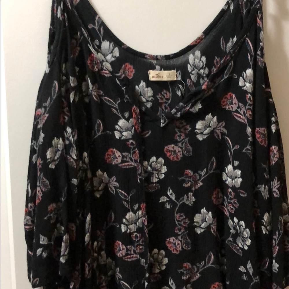 Black off the shoulder blouse